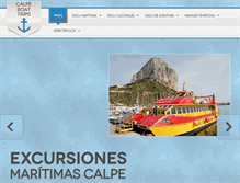 Tablet Screenshot of calpeboattrips.com